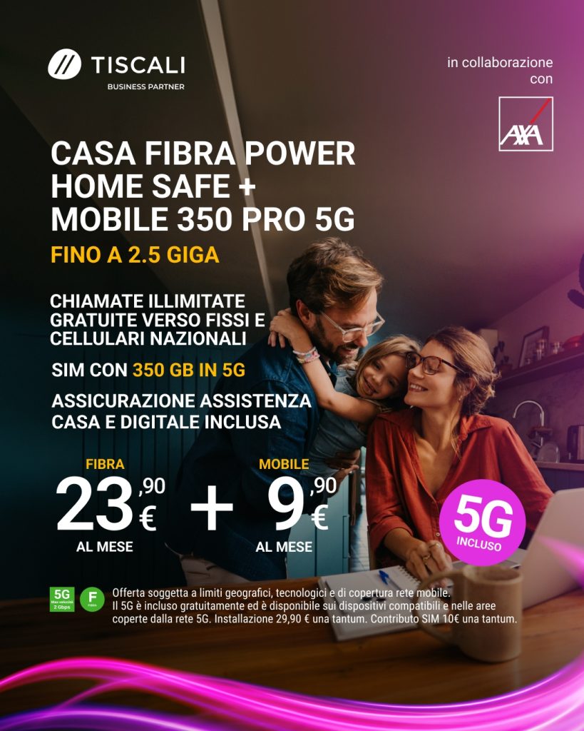 Tiscali Casa Power Home Safe + Mobile 350 Pro 5G