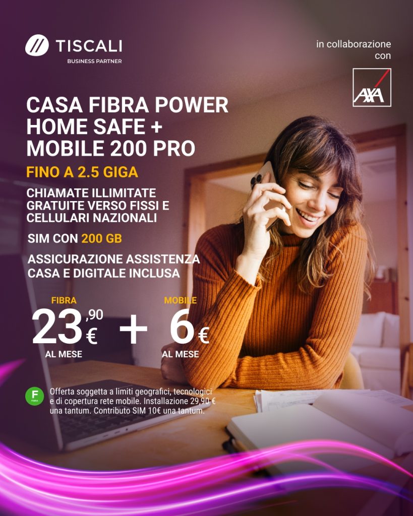 Tiscali Casa Power Home Safe + Mobile 200 Pro